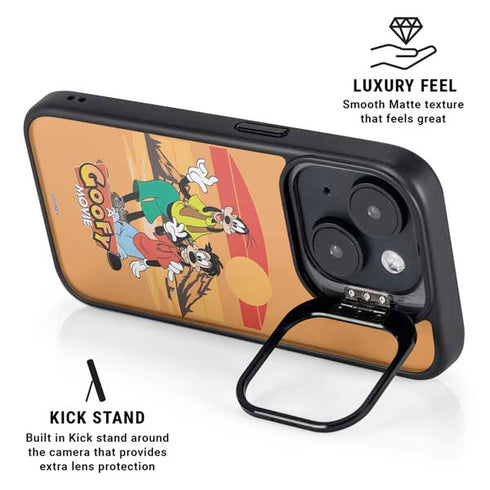 Disney Goof Family Trip iPhone 14 Kickstand Case